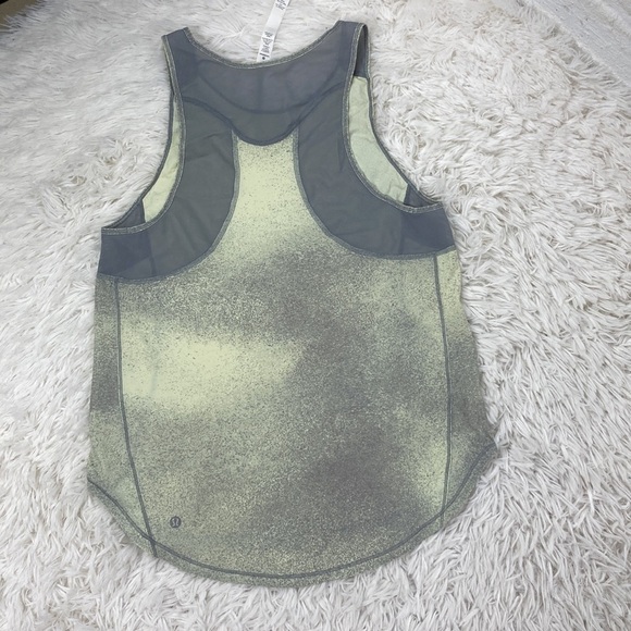 Lululemon Sculpt Tank II Ocean Spray Fluro Citrus Light Cast / Light Cast - Picture 4 of 4